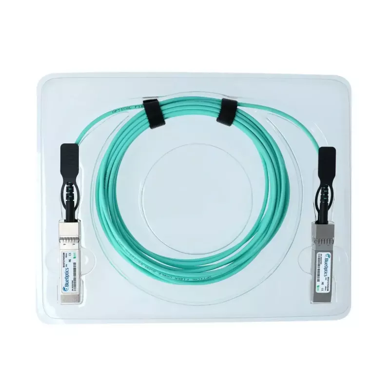 BlueOptics SFP-25G-D-AOC-25M-BO SFP28 aktīvais optiskais kabelis, 25 m, akvamarīna