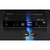 ATEN True 4K DP/HDMI Optical KVM 10km, raidītājs un uztvērējs, vadu, 10000 m, 4096 x 2160 pikseļi, melns, metāls