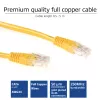 ACT dzeltens 1 metra U/UTP CAT6 komutācijas kabelis ar RJ45 savienotājiem