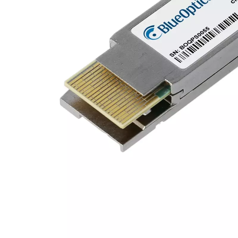 Tīkla raiduztvērēja modulis BlueOptics BO29X854S1D-BO QSFP-DD optisks 400000 Mbit/s sudrabains metāls