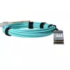 BlueOptics InfiniBand/optiskās šķiedras kabelis QSFP56 uz QSFP56 5 m (oranžs)