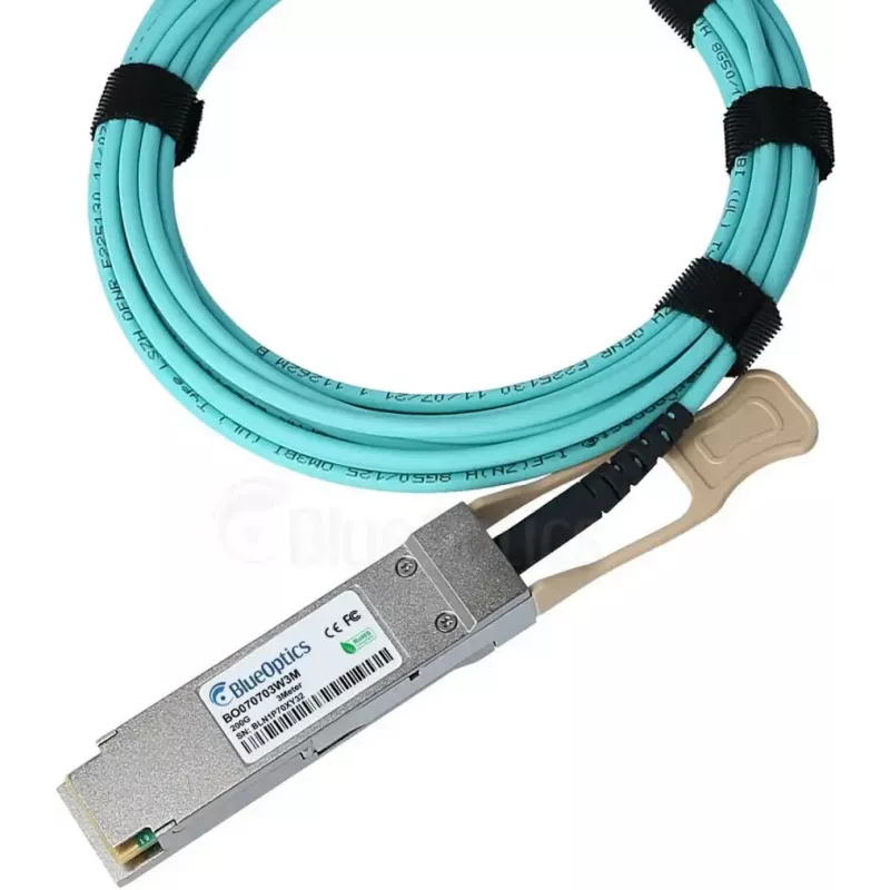 Optiskās šķiedras InfiniBand kabelis BlueOptics QSFP56–QSFP56 5 m, oranžs