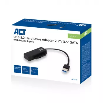 ACT USB 3.2 Gen1 uz 2.5/3.5 collu SATA adaptera kabelis SSD/HDD