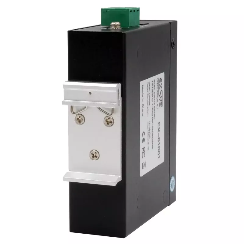 EXSYS EX-61001 seriālais serveris RS-232/422/485 līdzstrāva 12-48V