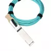 Optiskās šķiedras AOC kabelis BlueOptics BO070703W10M-BO QSFP56–QSFP56, 10 m, ciāna