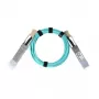 Optiskās šķiedras AOC kabelis BlueOptics BO070703W10M-BO QSFP56–QSFP56, 10 m, ciāna