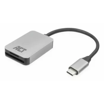 Karšu lasītājs ACT AC7056 USB 3.2 Gen 1 Type-C pelēks MicroSD SD