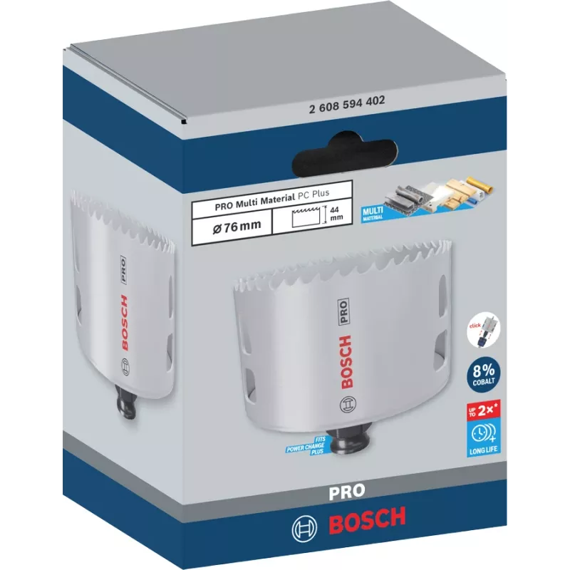 Urbjuzgalis Bosch PRO Multi Material PC Plus 44/76 mm viens urbis