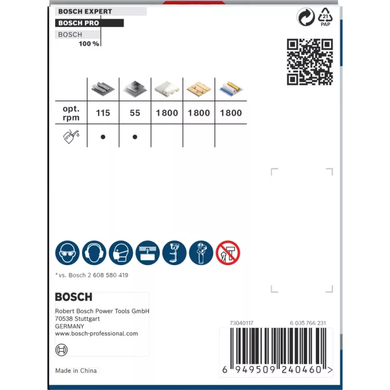 Urbjuzgalis Bosch PRO Multi Material PC Plus 44/76 mm viens urbis