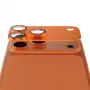 Kameras aizsargs PanzerGlass Fender iPhone 17 Pro Max, silikons, Cosmic oranža, izturīgs pret skrāpējumiem un triecieniem