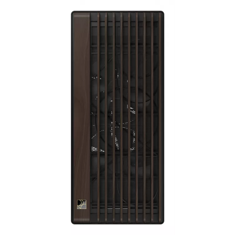 ASUS ProArt PA602 Wood Edition Modern Melns - Rūdīta stikla panelis Midi Tower Melns, Koks