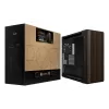 ASUS ProArt PA602 Wood Edition Modern Melns - Rūdīta stikla panelis Midi Tower Melns, Koks