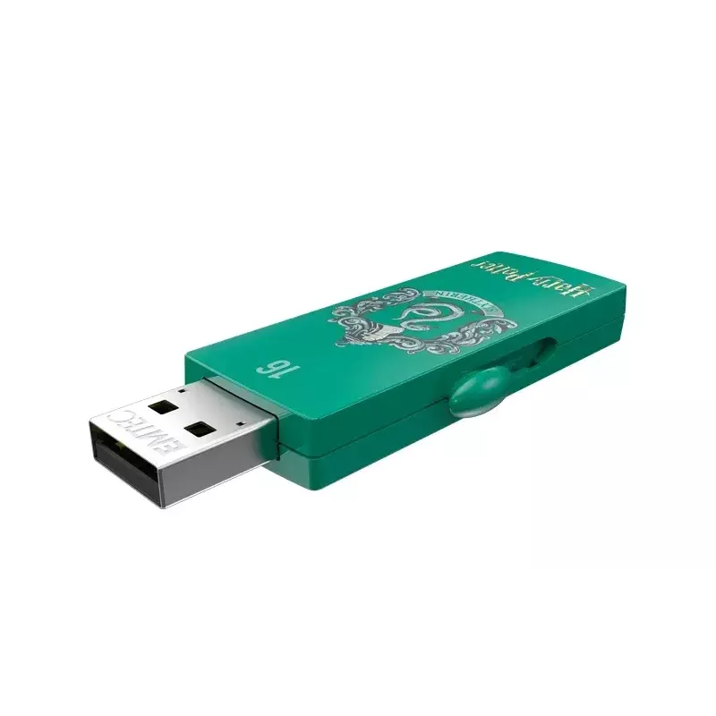 USB zibatmiņa EMTEC M730 Slytherin 16 GB, USB Type-A 2.0, bīdāms formas faktors, zaļa