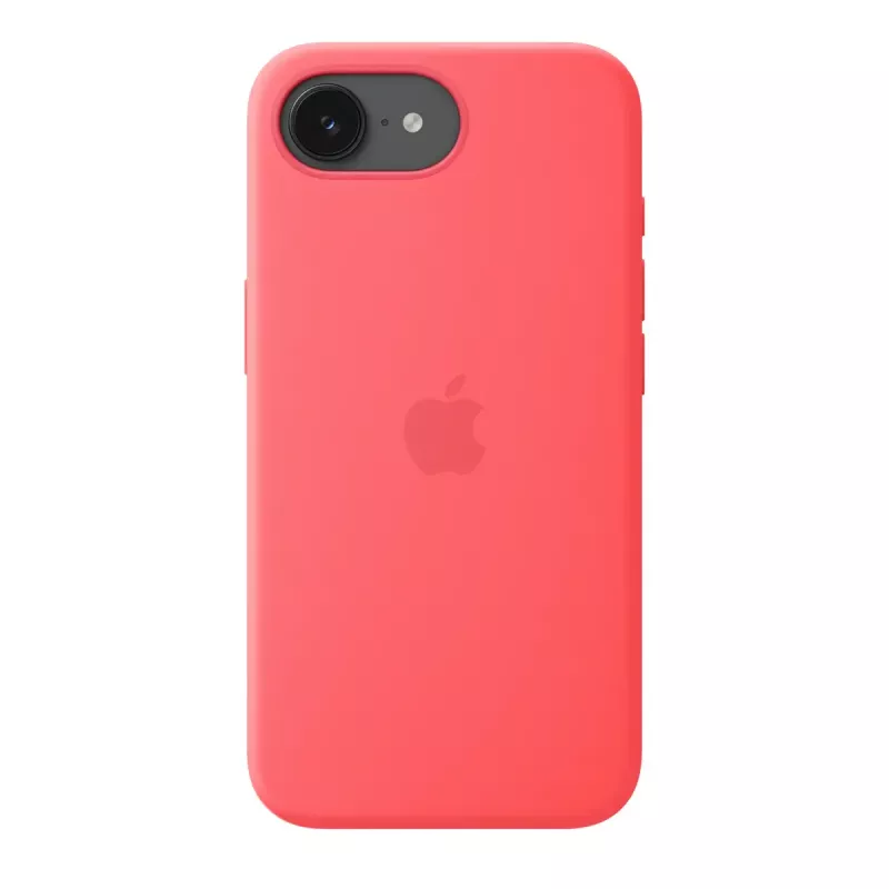 Silikona vāciņš ar MagSafe Apple iPhone 17e — Bright Guava, piemērots 6,1 collas (15,5 cm)