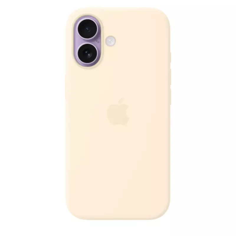 Silikona maciņš ar MagSafe Apple iPhone 17 — Vanilla, vāciņš 16 cm (6.3 collu) ekrānam