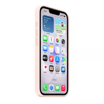 Silikona ietvars ar MagSafe iPhone 17e no Apple — Soft Pink, 6,1 collu (15,5 cm) displejam