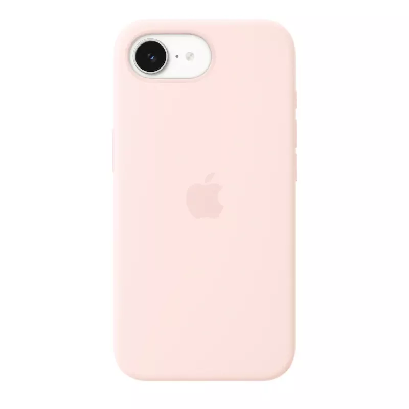 Silikona ietvars ar MagSafe iPhone 17e no Apple — Soft Pink, 6,1 collu (15,5 cm) displejam