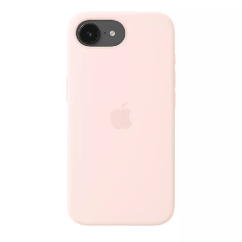 Silikona ietvars ar MagSafe iPhone 17e no Apple — Soft Pink, 6,1 collu (15,5 cm) displejam