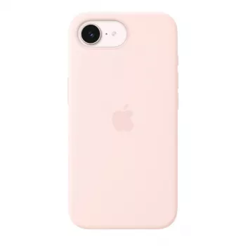 Silikona ietvars ar MagSafe iPhone 17e no Apple — Soft Pink, 6,1 collu (15,5 cm) displejam