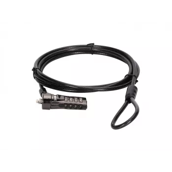Conceptronic CUSTODIO01BS kombinācijas klēpjdatora slēdzene, standarta drošības slots, 1,8 m