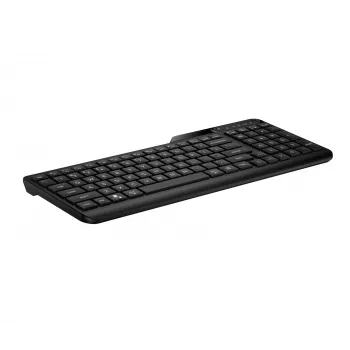 Bezvadu pilna izmēra tastatūra HP 475 — divu režīmu RF bezvadu un Bluetooth, membrānas, melna