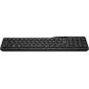 Bezvadu pilna izmēra tastatūra HP 475 — divu režīmu RF bezvadu un Bluetooth, membrānas, melna