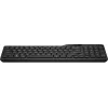 Bezvadu pilna izmēra tastatūra HP 475 — divu režīmu RF bezvadu un Bluetooth, membrānas, melna