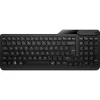 Bezvadu pilna izmēra tastatūra HP 475 — divu režīmu RF bezvadu un Bluetooth, membrānas, melna