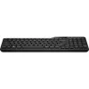 Bezvadu pilna izmēra tastatūra HP 475 — divu režīmu RF bezvadu un Bluetooth, membrānas, melna