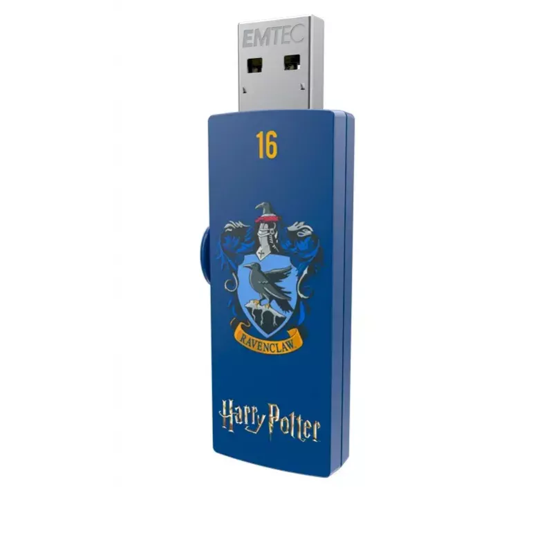 USB zibatmiņa EMTEC M730 Harry Potter 16 GB, USB Type-A 2.0, slīdkonstrukcija, zila