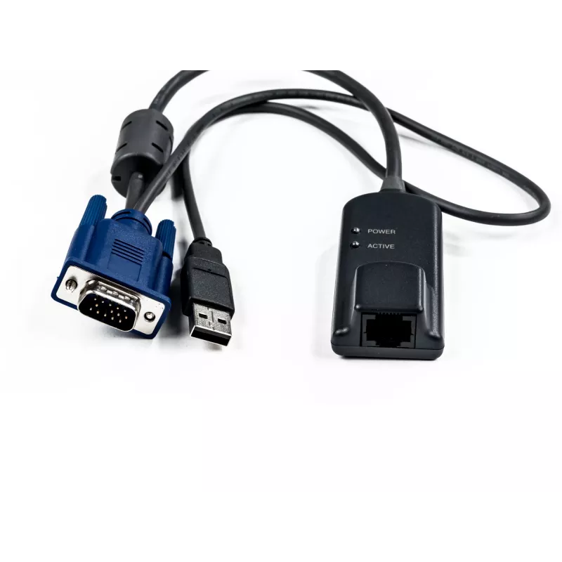 Vertiv Avocent MPUIQ-VMCHS kabeļa saskarnes/dzimuma pārveidotājs VGA (D-Sub) USB 2.0 Melns, Zils