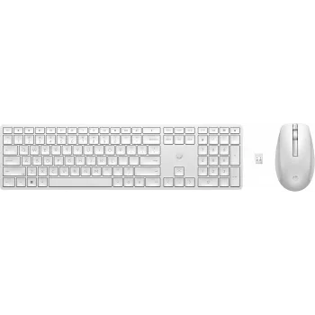 HP 650 bezvadu tastatūras un peles komplekts, pilna izmēra, membrānas, balts