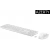 HP 650 bezvadu tastatūras un peles komplekts, pilna izmēra, membrānas, balts