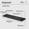 HP 650 bezvadu tastatūras un peles komplekts, pilna izmēra, membrānas, balts