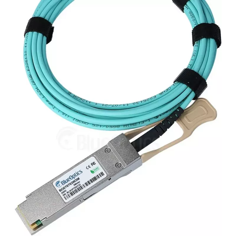 Optiskās šķiedras kabelis BlueOptics 4Z57A14190-BO QSFP56 uz QSFP56 10 m oranžs