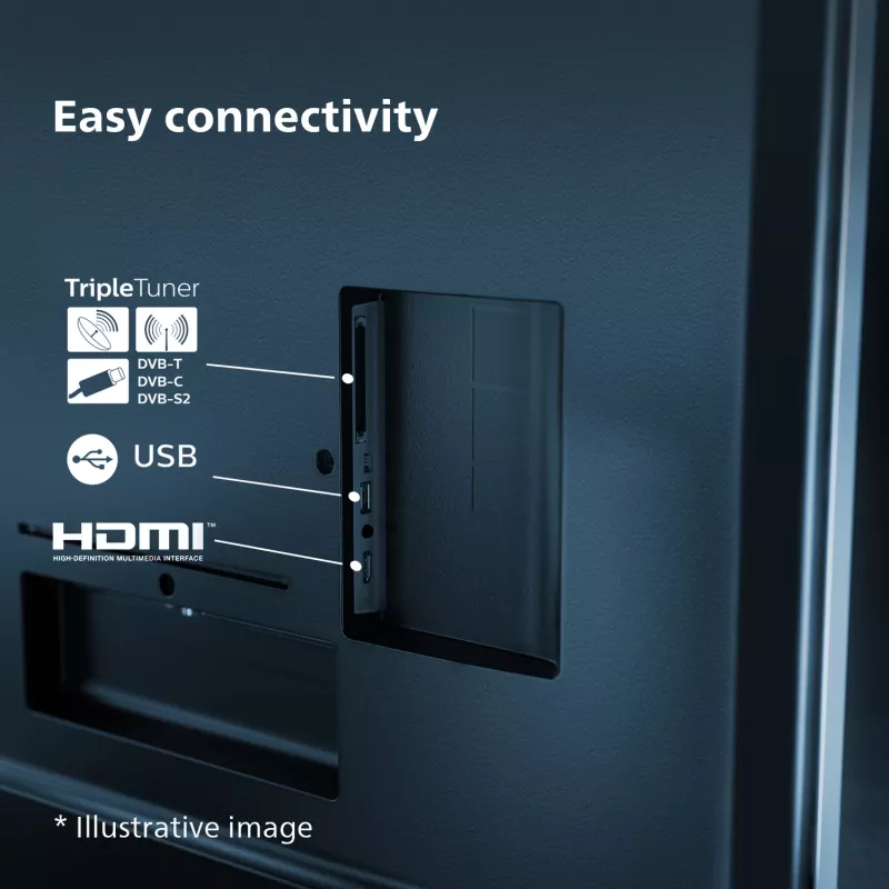 Philips 7600 series 75PUS7608/12 TV 190.5 cm (75 collas) 4K Ultra HD viedais televizors Wi-Fi Antracīts, Pelēks