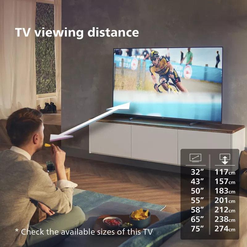 Philips 7600 series 75PUS7608/12 TV 190.5 cm (75 collas) 4K Ultra HD viedais televizors Wi-Fi Antracīts, Pelēks