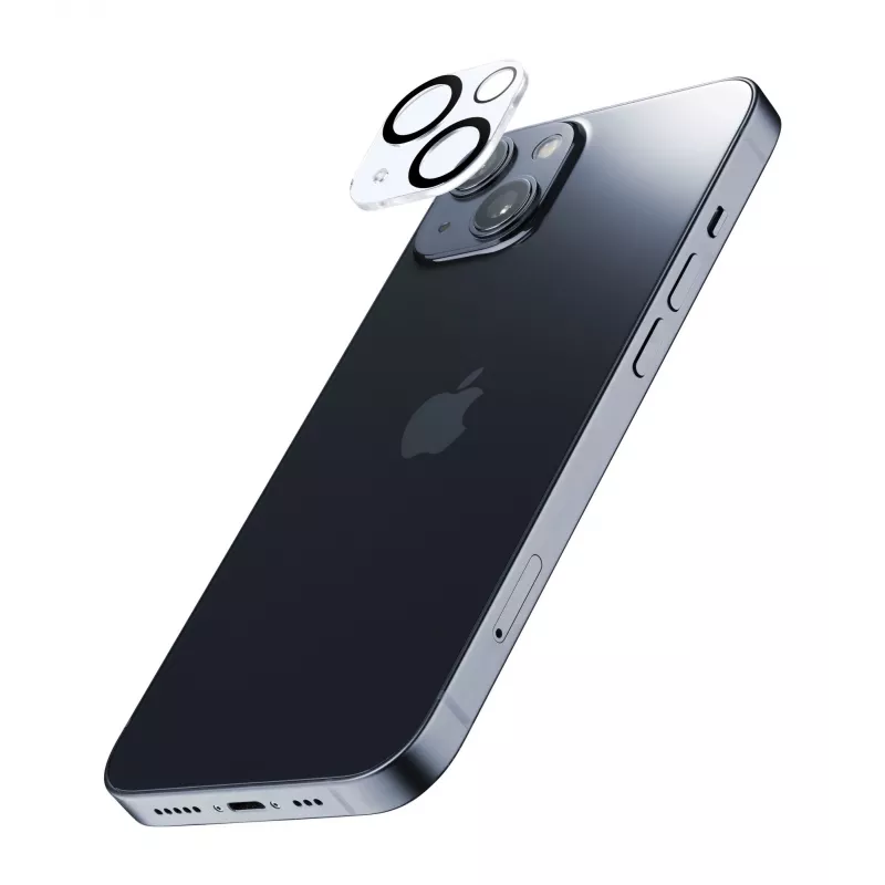 Cellularline kameras objektīva aizsargs - iPhone 15 / 15 Plus aizsardzība kamerai