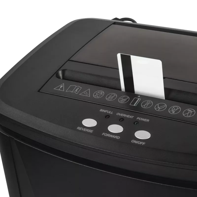 Hama Premium AutoM120 papīra smalcinātājs, mikro griezums, 60 dB, 22,5 cm, melns