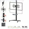 Techly ICA-TR46 multimediju ratiņi/statīvs Melns Plakanam panelim