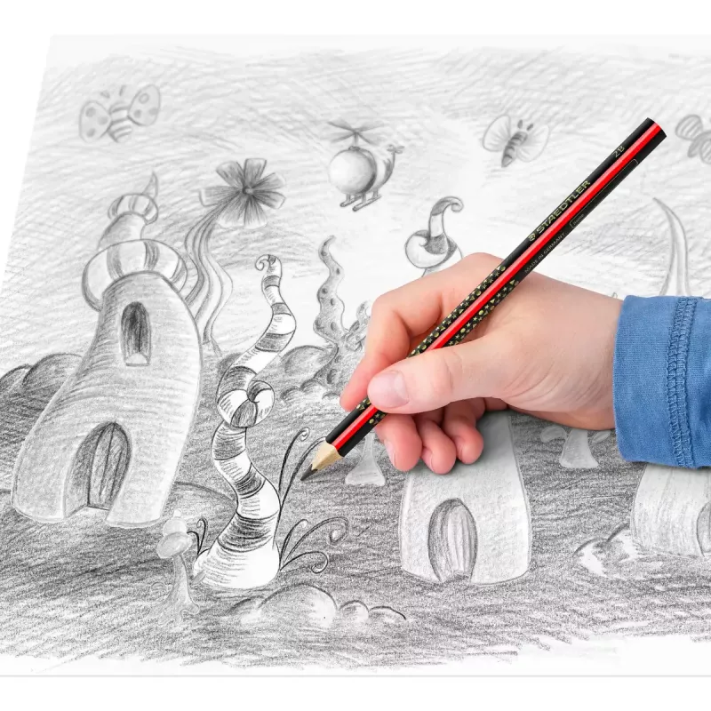 Zīmulis Staedtler Jumbo 2B sešstūrains, serdeņa Ø 3 mm, daudzkrāsains, 1 gab.