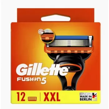 Gillette Fusion5 skuvekļa asmeņi 12 gab. Nerūsējošais tērauds Vīriešiem