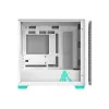 PC korpuss ASUS A23 Hatsune Miku Edition — micro ATX / Mini-ITX, atbalsta 120/140 mm ventilatorus, 2,5 collu un 3,5 collu diskus, tirkīzzils/balts
