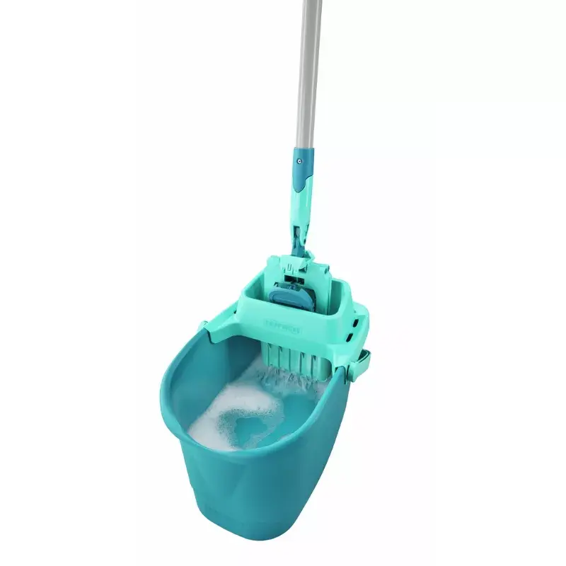 Grīdas tīrīšanas komplekts Leifheit PowerClean M 1055510 ar mikrošķiedras drānu un regulējamu kātu