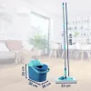 Grīdas tīrīšanas komplekts Leifheit PowerClean M 1055510 ar mikrošķiedras drānu un regulējamu kātu