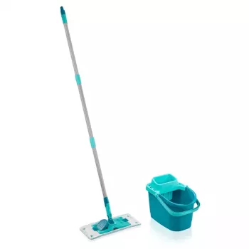Grīdas tīrīšanas komplekts Leifheit PowerClean M 1055510 ar mikrošķiedras drānu un regulējamu kātu