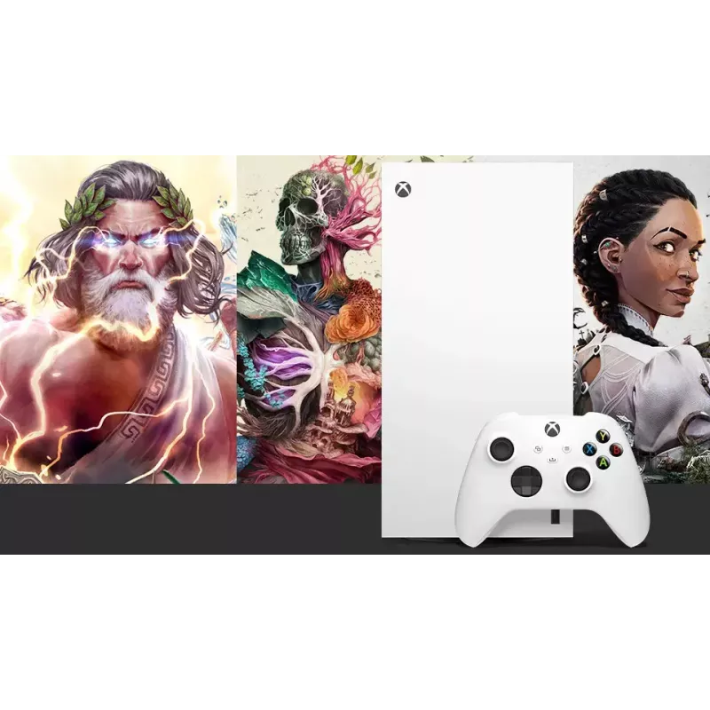 Spēļu konsole Microsoft Xbox Series X Digital Edition — 1 TB SSD, 4K, Wi‑Fi, Ethernet, balta