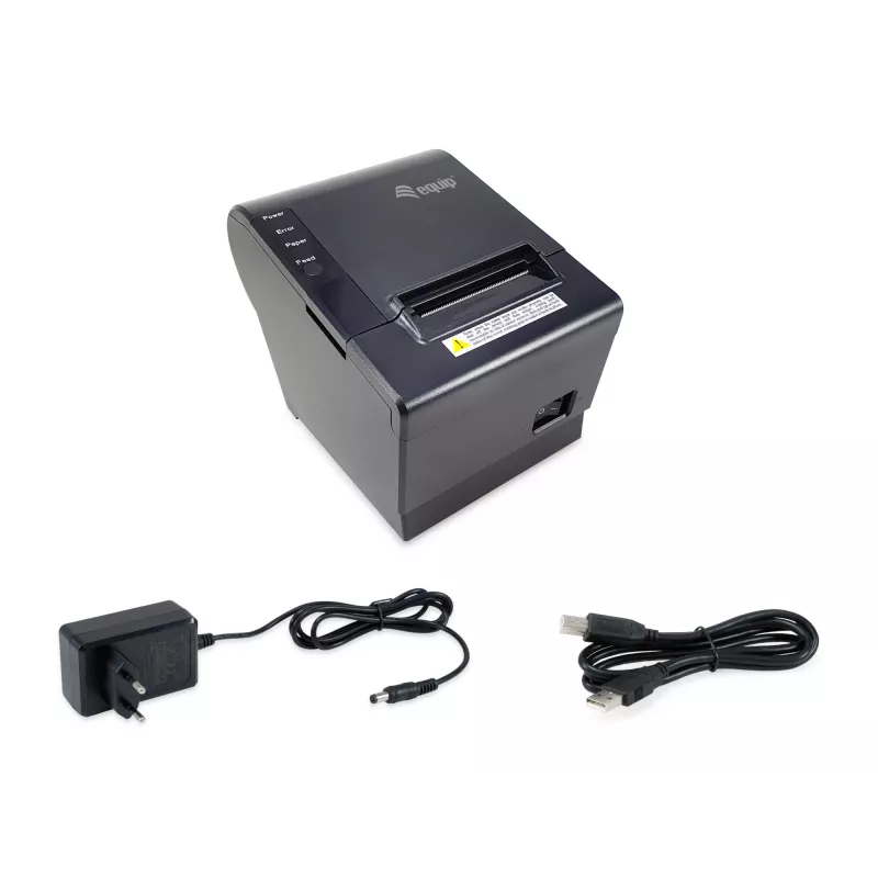 Equip 58mm termiskais POS čeku printeris ar auto griezēju, USB/Ethernet/kases atvilktnes savienojums