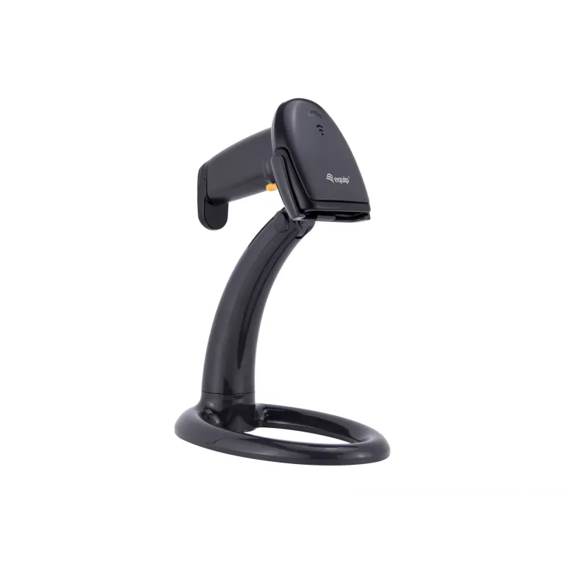 Rokas svītrkodu skeneris Equip USB 1D ar statīvu LED vadu 1,8 m