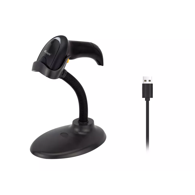 Equip USB 2D svītrkoda skeneris, ar statīvu
